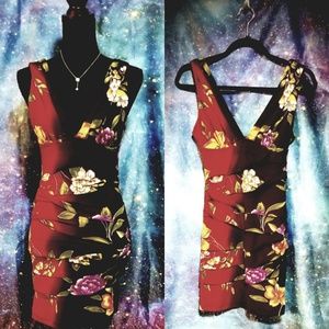 Ombre floral bodycon
